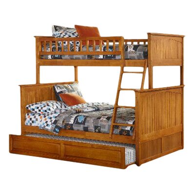 Nantucket Bunk Bed with Trundle - Configuration: Twin over Full, Finish: Caramel Latte