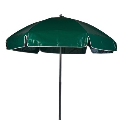 6.5' Lifeguard Umbrella - Tilt: Without Tilt, Fabric: Logo Red Printed  Marine Grade Acrylic