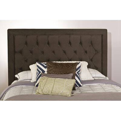 Kaylie Upholstered Headboard - Size: Queen, Finish: Chocolate