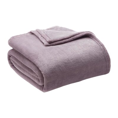 Plush Throw - Size: Full / Queen, Color: Lavender