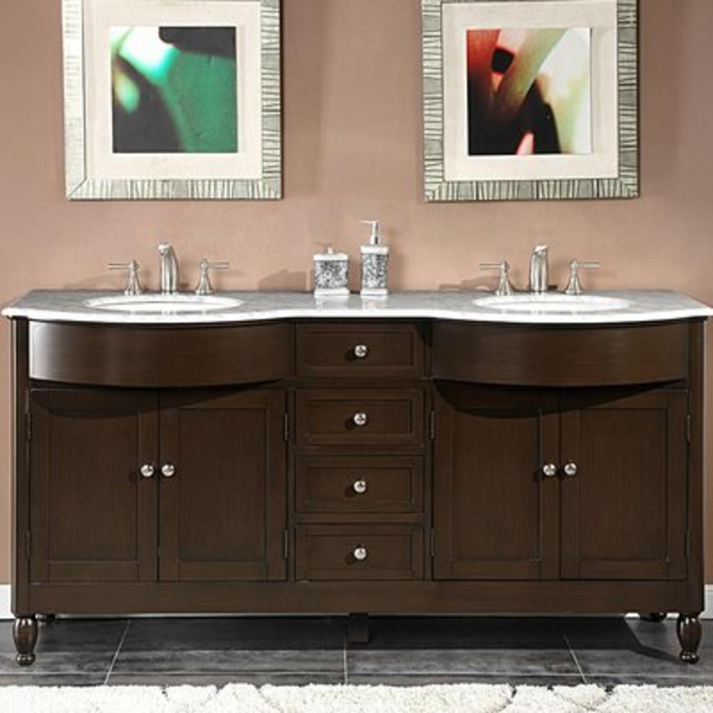 Kelston 72" Double Bathroom Vanity Set