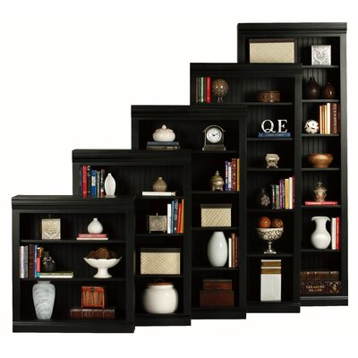 Coastal Open Bookcase - Finish: Chocolate Mousse, Size: 48" H x 32" W x 14.25" D, Door Type: None