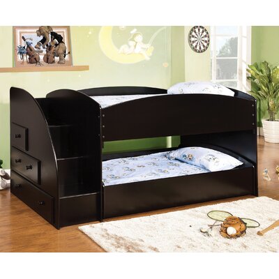 Jamie Twin Over Twin Bunk Bed - Finish: Black