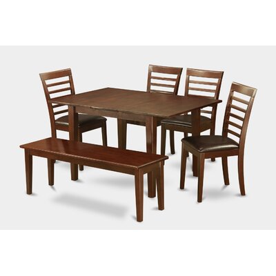 Picasso 6 Piece Dining Set - Chair Upholstery: Faux Leather