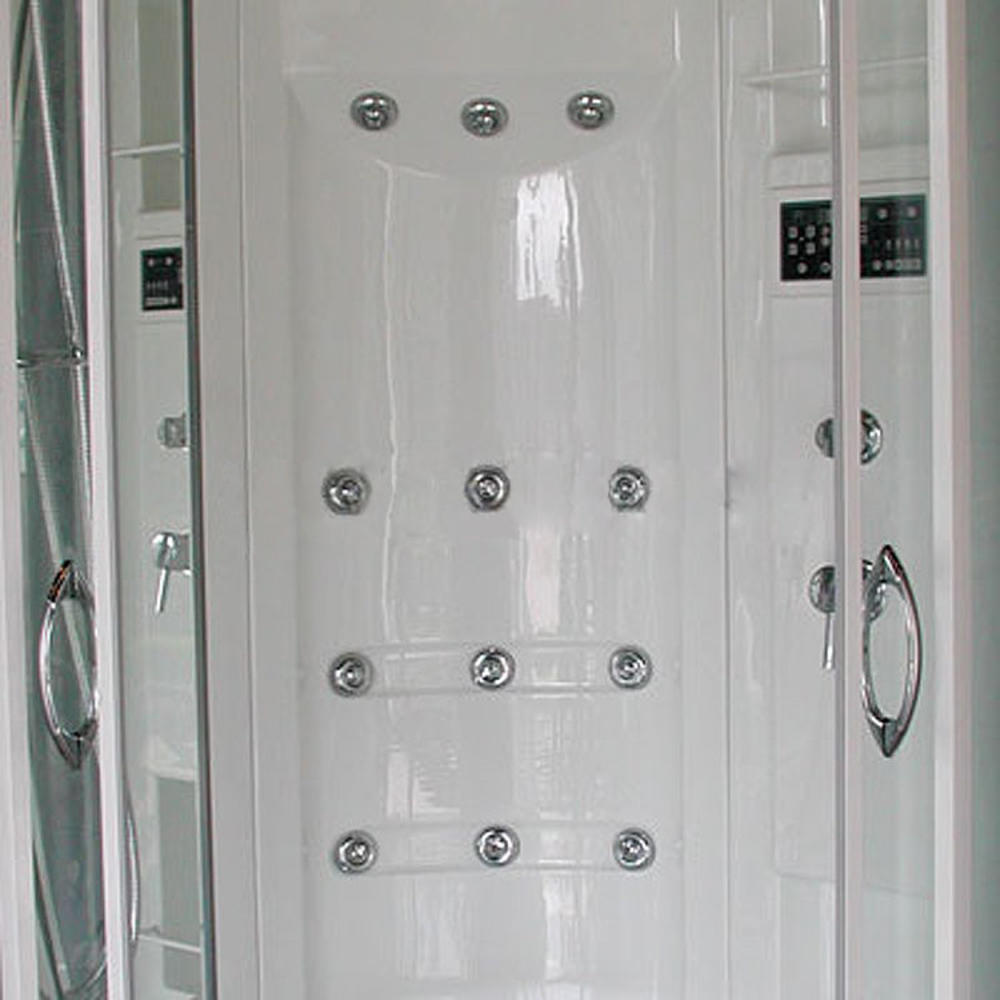 Sliding Door 85" x 40" x 40" Steam Sauna Shower with Bath Tub