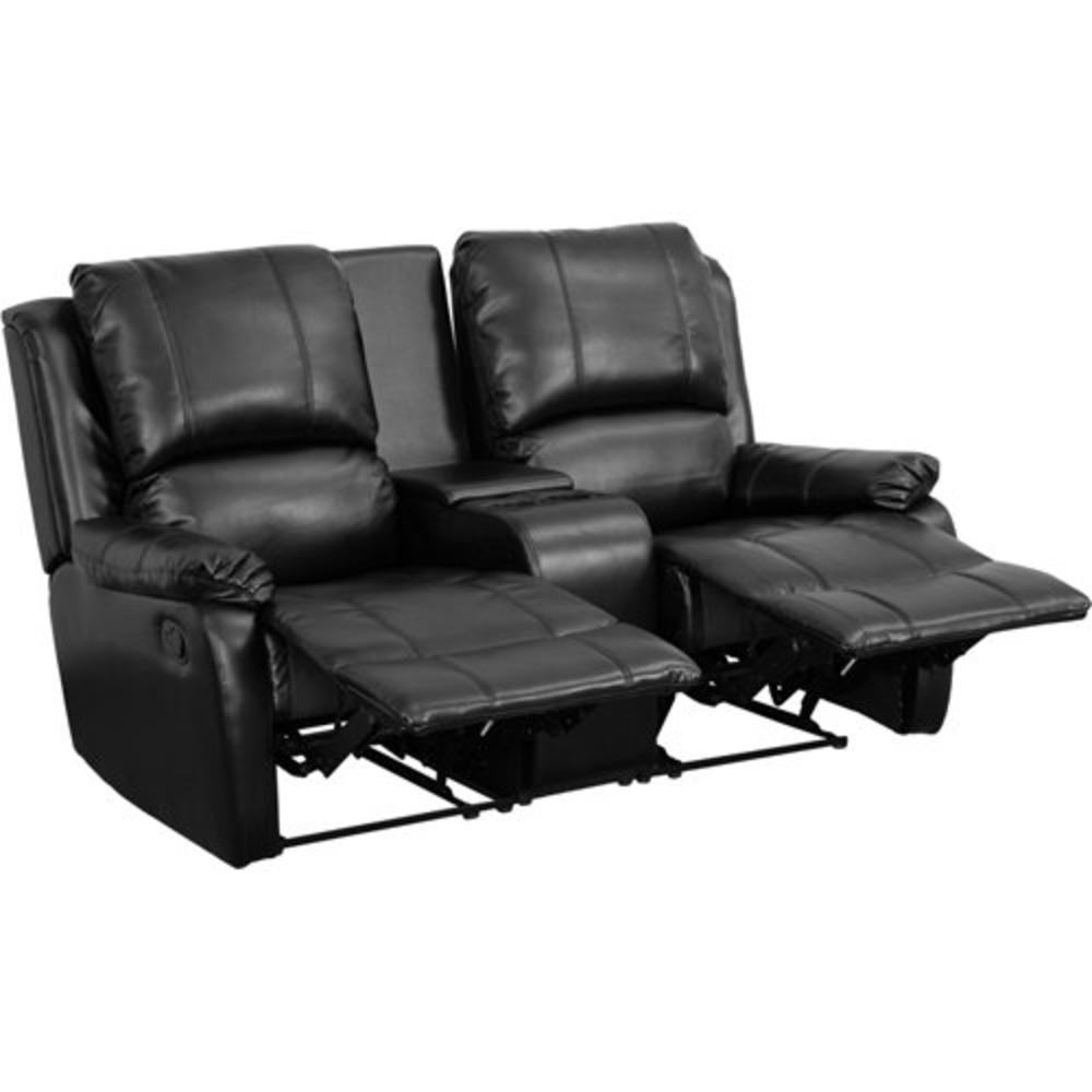 2 Seat Home Theater Recliner - Color: Black