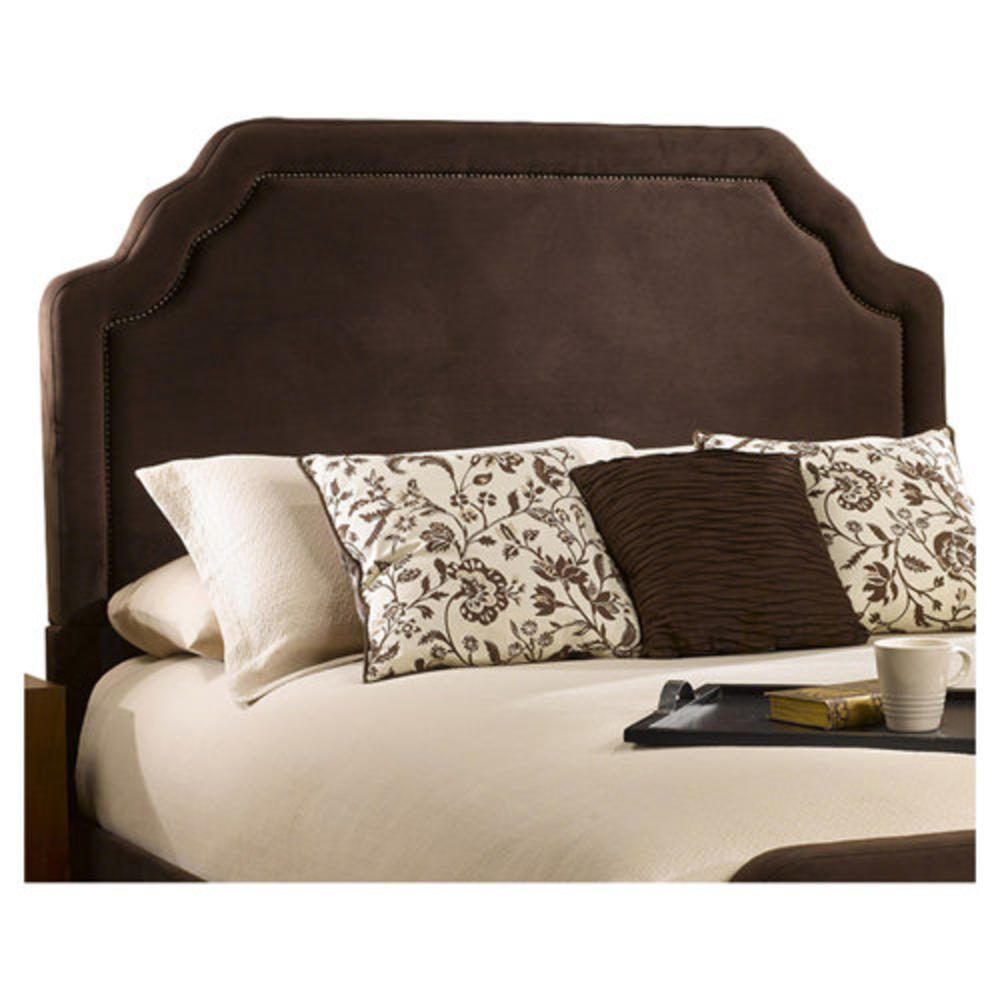 Carlyle Upholstered Headboard - Size: Queen, Fabric: Chocolate