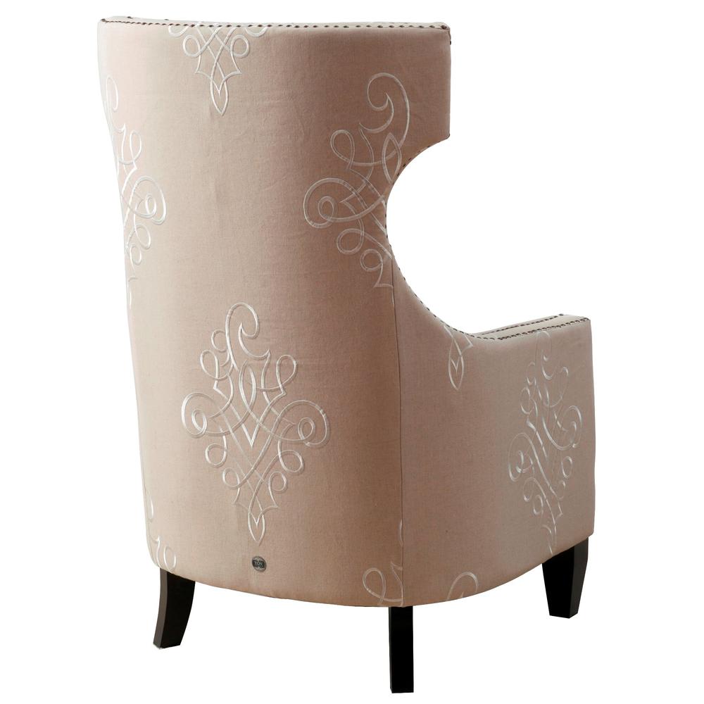Gramercy Embroidered Wing Arm Chair