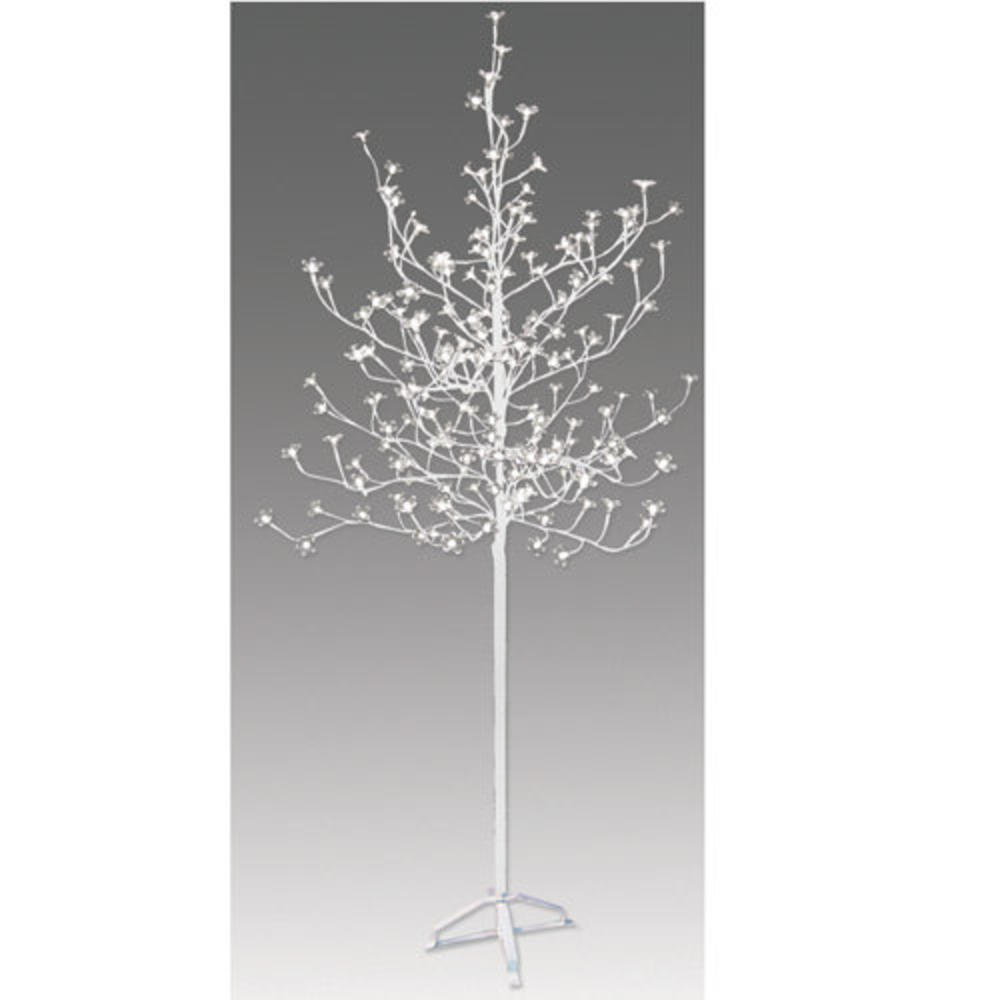 6.5' Blossom Artificial Christmas Tree with 240 Cool White LED Lights with a Trunk
