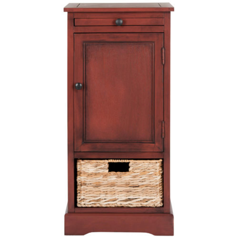 Randy 1 Drawer Storage Cabinet - Finish: Red