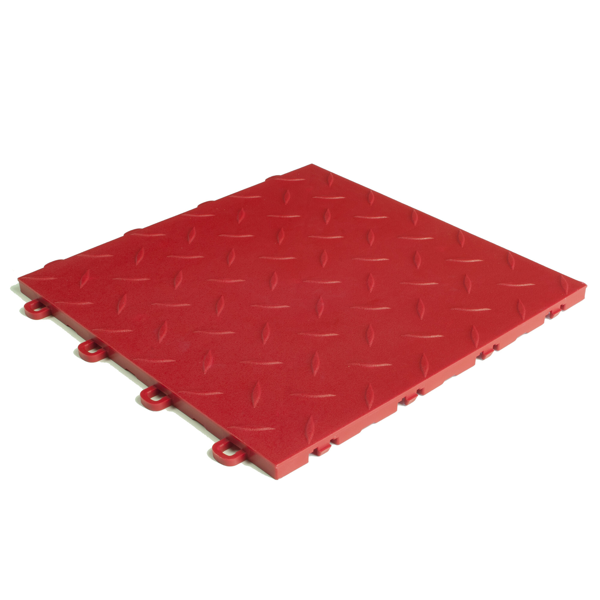 12" x 12"  Garage Flooring Tile in Red