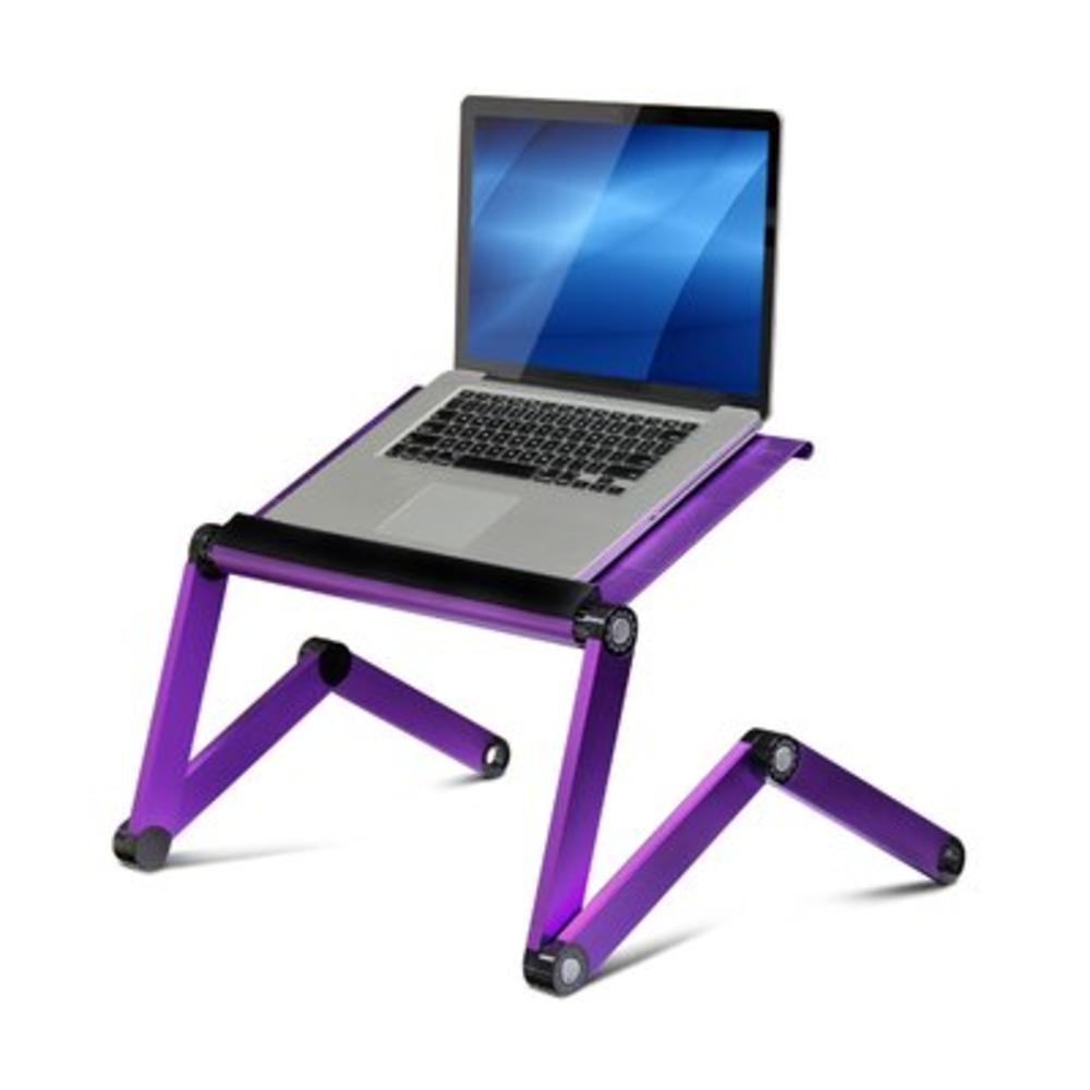 Ultralight Vented Laptop Table / Portable Bed Tray Book Stand - Finish: Purple