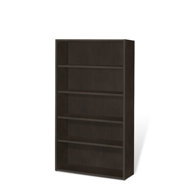 Wood Bookcase - Size: 72" H x 40" W x 14" D  Finish: Espresso
