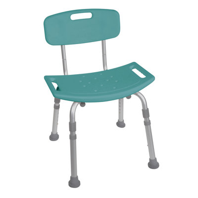 Bathroom Safety Shower Tub Bench Chair - Color: Teal
