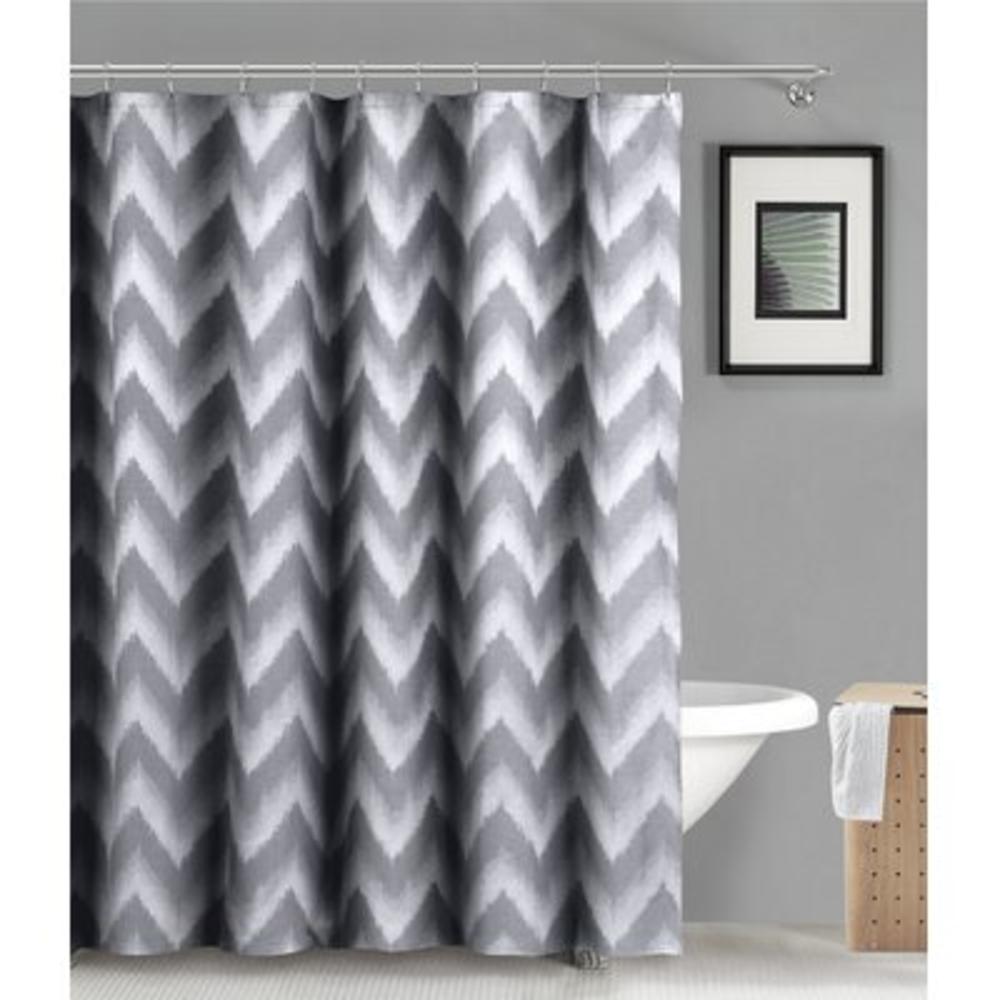 Maia Ikat Shower Curtain - Color: Grey