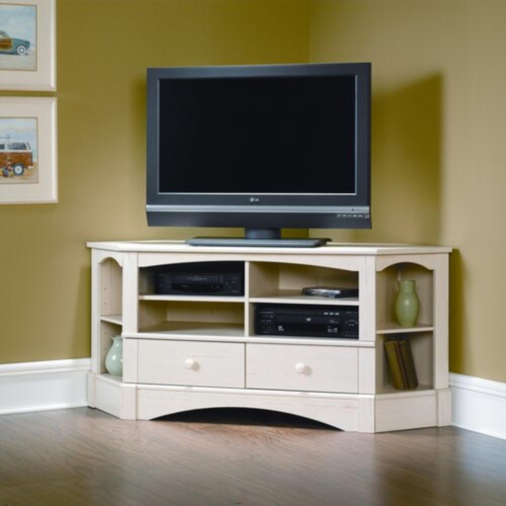 Harbor View TV Stand - Finish: Antiqued White