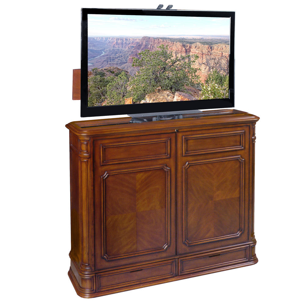 Crystal Pointe Swivel Lift TV Cabinet