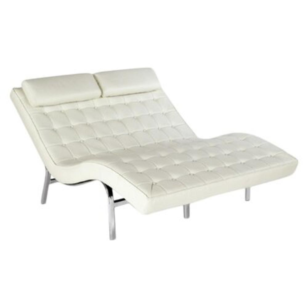 Valencia Double Chaise Lounge - Color: Ivory