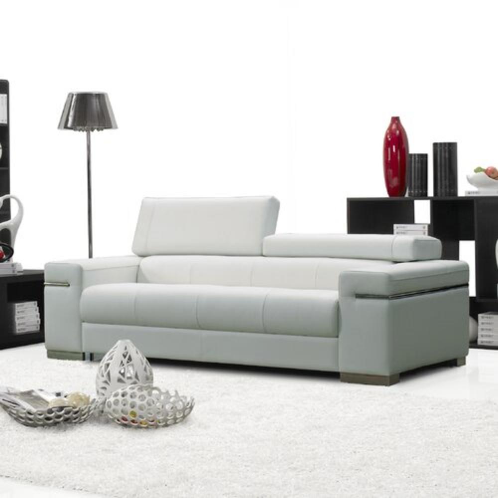 Soho Leather Sofa - Color: White