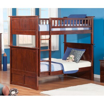 Nantucket Bunk Bed - Configuration: Twin over Full  Finish: Antique Walnut
