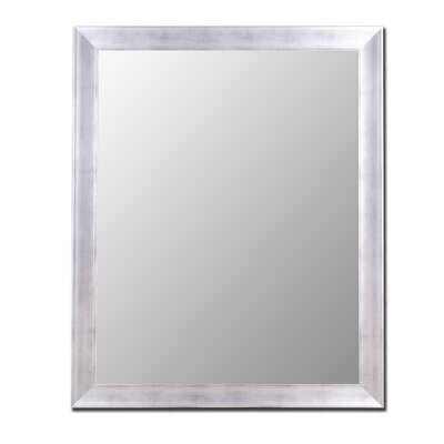Vintage Silver Framed Wall Mirror - Size: 30" W x 42" H
