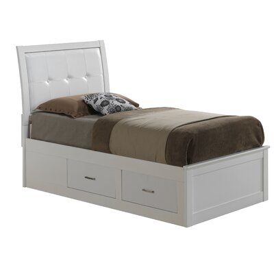 Platform Bed with Storage - Finish: Cherry, Size: King