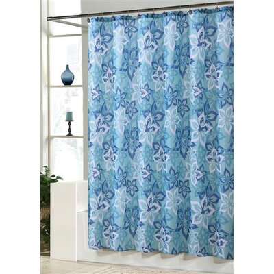 Bradley Shower Curtain Set - Color: Blue