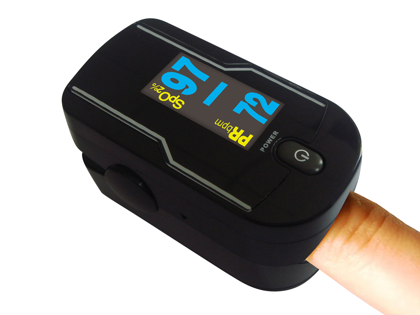 Carepeutic Finger Oximeter the Only Heart Rate and Blood Oxygen Monitor with OLED Display and Four Reading Directions at Sears.com