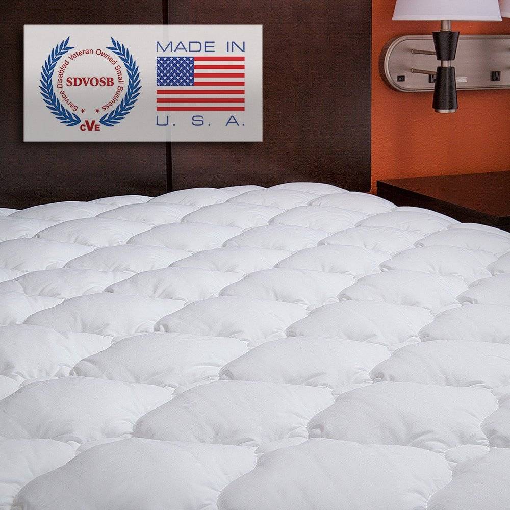 ExceptionalSheets Extra Plush Mattress Pad - Topper with Fitted Skirt ExceptionalSheets Extra Plush Mattress Pad - Topper with Fitted Skirt