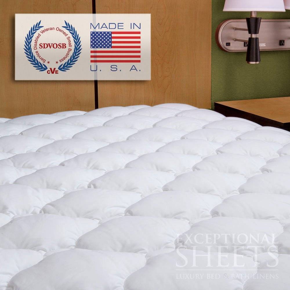 ExceptionalSheets Extra Plush Mattress Pad with Moisture Barrier ExceptionalSheets Extra Plush Mattress Pad with Moisture Barrier