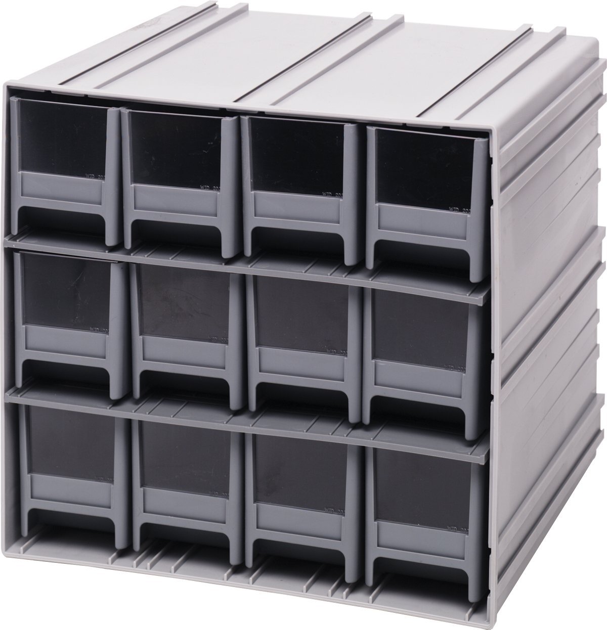 Quantum Interlocking Storage Cabinet Gray 11 x 12 x 11  12 IDR202 GRAY Drawers