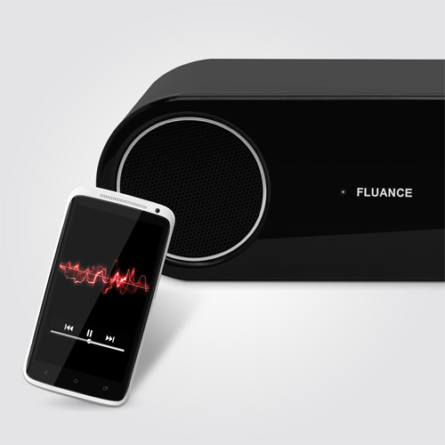 Fluance FI30 High Performance Wireless Bluetooth Wood Speaker System with aptX Enhanced Audio (Piano Black)
