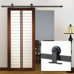 Tremendous 96 Inch Tall Closet Doors 2 90 Bifold Belleze 6ft Modern Style European Barn Roller Sliding Closet Door Hardware Frosted Black