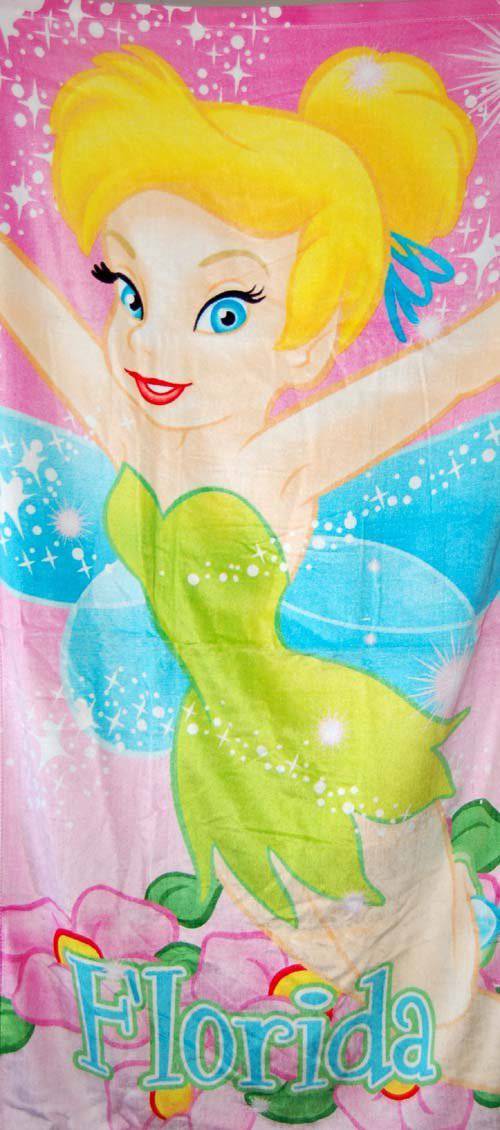 Jay Franco Disney Tinkerbell Pink Florida - Fiber Reactive Pool/Beach/Bath Towel at Sears.com