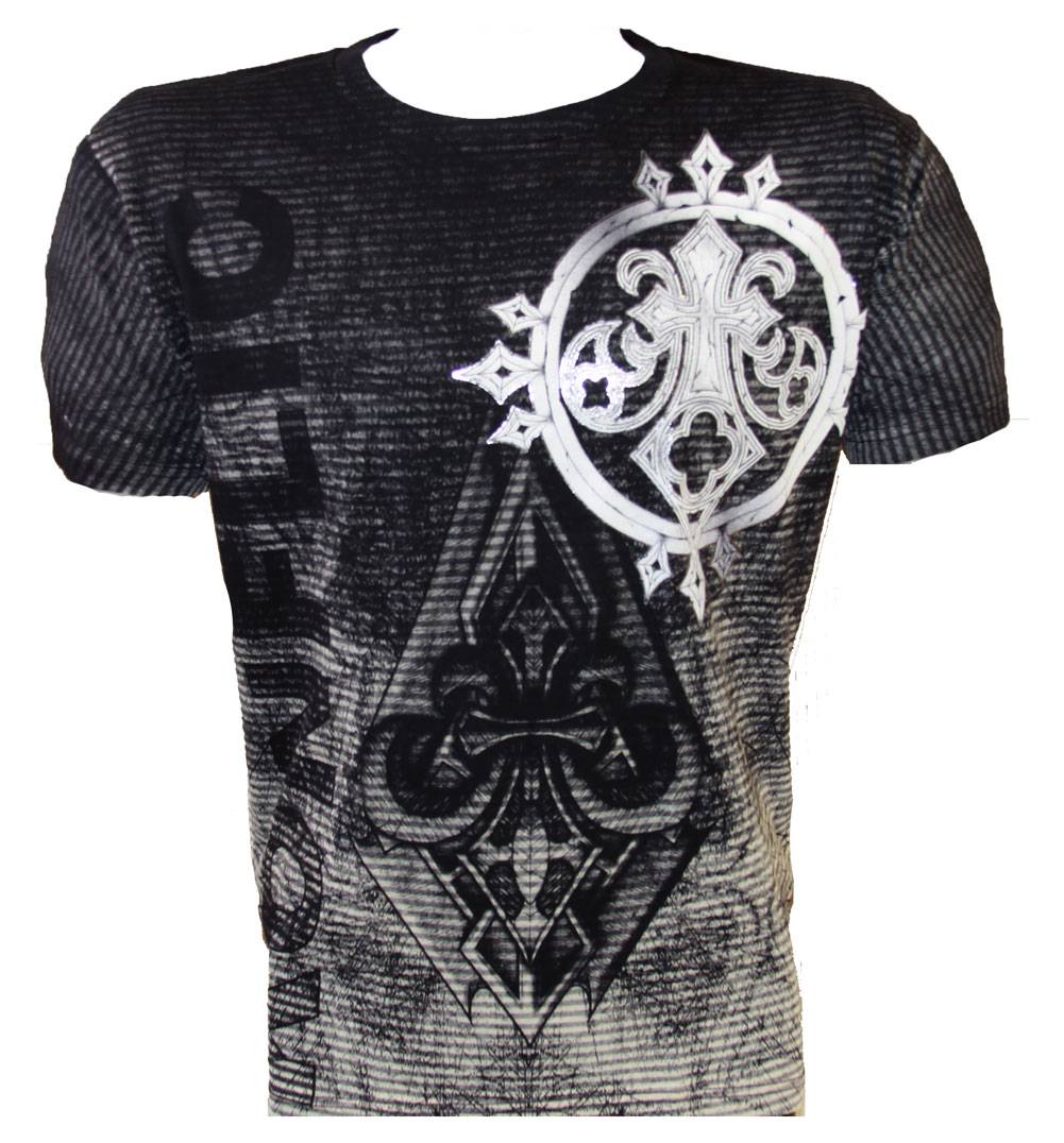 Konflic Konflic NWT Men's Royal Stripes Emblem Graphic MMA Muscle T-shirt Konflic Konflic NWT Men's Royal Stripes Emblem Graphic MMA Muscle T-shirt