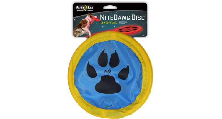 UPC 094664020009 product image for Nite Ize Nite Dawg Soft LED Disc, Red LED - Blue Paw Design | upcitemdb.com
