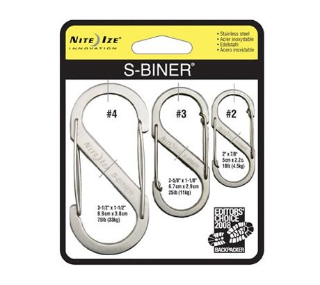 UPC 094664009844 product image for Nite Ize S-Biner Versatile Carry Biners - 3 Pack, Stainless | upcitemdb.com