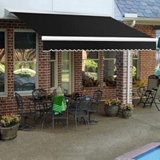 AWNTECH 8-Feet Destin-LX with Hood Left Motor/Remote Retractable Awning, 84-Inch, Burgundy/Gray/White AWNTECH 8-Feet Destin-LX with Hood Left Motor/Remote Retractable Awning, 84-Inch, Burgundy/Gray/White