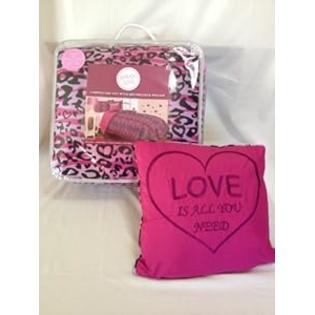 Animal Love Hot Pink Black Purple Zebra Cheetah Hearts Twin Size Comforter with Decorative Pillow for Girls and Teen Room Zebra Bedding ... Animal Love Hot Pink Black Purple Zebra Cheetah Hearts Twin Size Comforter with Decorative Pillow for Girls and Teen Room Zebra Bedding ...