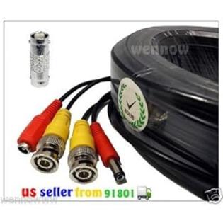 WennoW 100FT Extension BNC Male Cable for Night Owl Indoor Outdoor CCTV security camera kit POSEIDON-85 WennoW 100FT Extension BNC Male Cable for Night Owl Indoor Outdoor CCTV security camera kit POSEIDON-85