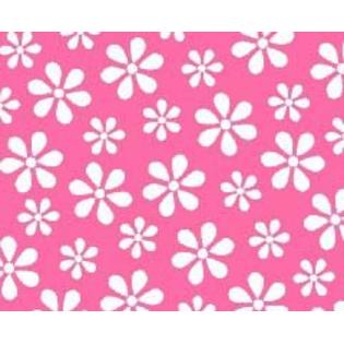 SheetWorld Fitted Crib / Toddler Sheet - Primary Pink Floral Woven - Made In USA SheetWorld Fitted Crib / Toddler Sheet - Primary Pink Floral Woven - Made In USA