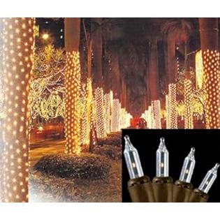 Sienna 2' x 8' Clear Mini Christmas Net Style Tree Trunk Wrap Lights - Brown Wire Sienna 2' x 8' Clear Mini Christmas Net Style Tree Trunk Wrap Lights - Brown Wire