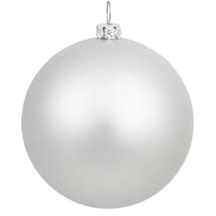 HUB Matte Light Silver Commercial Shatterproof Christmas Ball Ornament 3.25 HUB Matte Light Silver Commercial Shatterproof Christmas Ball Ornament 3.25