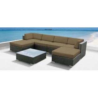 Luxxella Outdoor Patio Wicker MALLINA Sofa Sectional Furniture 7pc All Weather Couch Set TAUPE Luxxella Outdoor Patio Wicker MALLINA Sofa Sectional Furniture 7pc All Weather Couch Set TAUPE