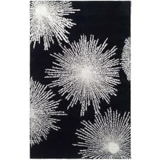 Safavieh Soho Collection Explosions Handmade Black and White New Zealand Wool Area Rug, 8-Feet 3-Inch by 11 Feet Safavieh Soho Collection Explosions Handmade Black and White New Zealand Wool Area Rug, 8-Feet 3-Inch by 11 Feet