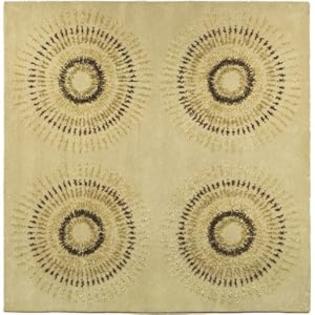 Safavieh Soho Collection SOH719A Handmade New Zealand Wool Square Area Rug, 8-Feet, Black and White Safavieh Soho Collection SOH719A Handmade New Zealand Wool Square Area Rug, 8-Feet, Black and White