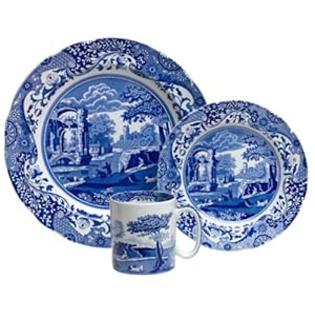 Spode Blue Italian 12-Piece Dinnerware Set, Service for 4 Spode Blue Italian 12-Piece Dinnerware Set, Service for 4