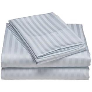 sheetsnthings Wrinkle-Free Damask Stripes Blue California King size Microfiber sheet set, deep pocket, 95gsm ,100% Microfiber. sheetsnthings Wrinkle-Free Damask Stripes Blue California King size Microfiber sheet set, deep pocket, 95gsm ,100% Microfiber.