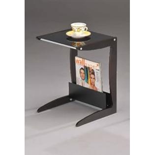 Kings Brand Furniture Walnut / Black End Table With Magazine Rack Kings Brand Furniture Walnut / Black End Table With Magazine Rack