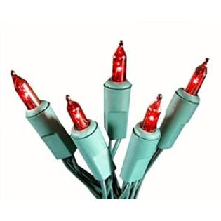 Sienna Set of 10 Battery Operated Red Mini Christmas Lights - Green Wire Sienna Set of 10 Battery Operated Red Mini Christmas Lights - Green Wire